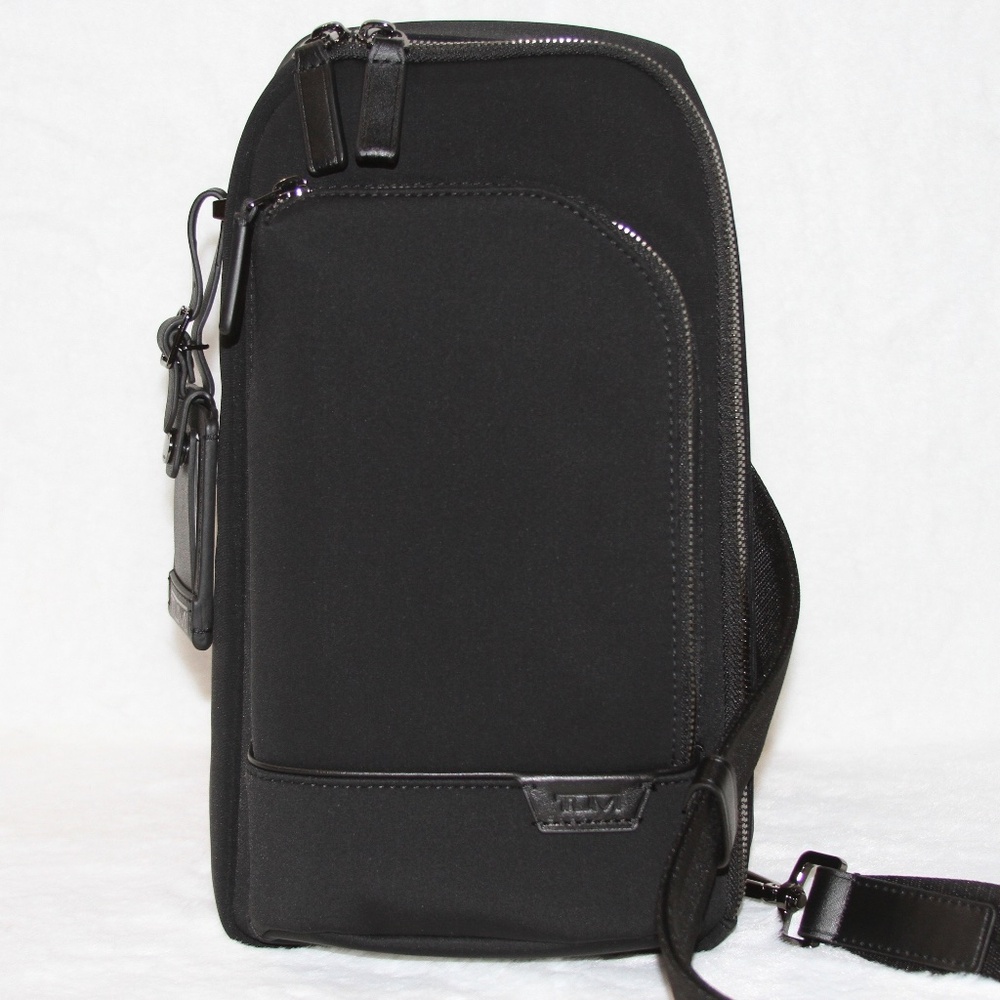 TUMI Harrison Gregory Sling Backpack Crossbody Travel Bag Black NWT